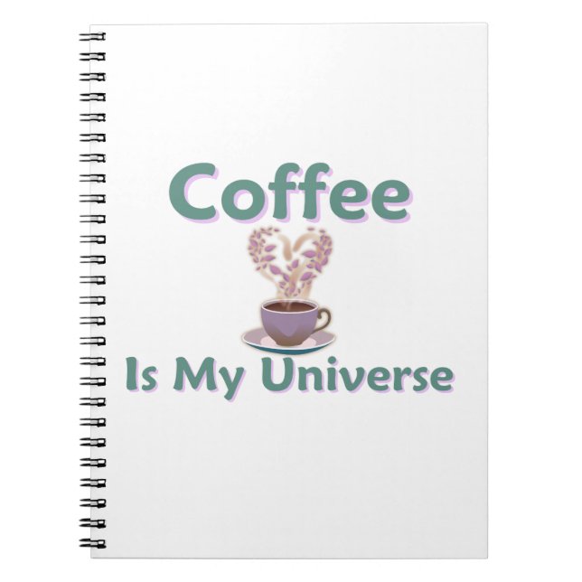 Kaffee ist mein Universum Notizblock (Vorderseite)