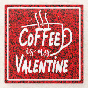 Kaffee ist mein Valentin-60691 Glasuntersetzer