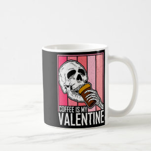 Kaffee ist mein Valentins-Skelett-Schädel Valentin Kaffeetasse