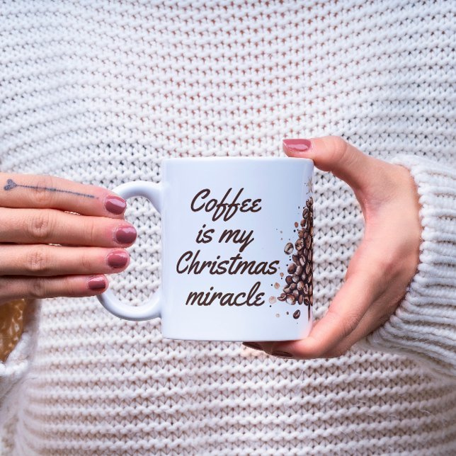 Kaffee ist mein Weihnachtsangebot Zweifarbige Tasse (Von Creator hochgeladen)