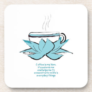 Kaffee ist mein Zen-Untersetzer Getränkeuntersetzer