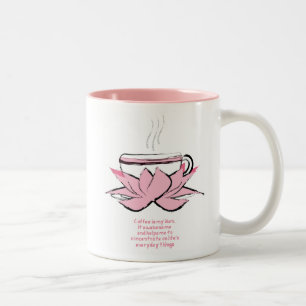 Kaffee ist mein Zen Zweifarbige Tasse