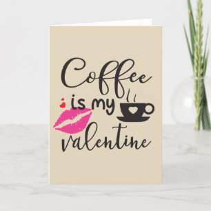 Kaffee ist meine Frau Feiertagskarte