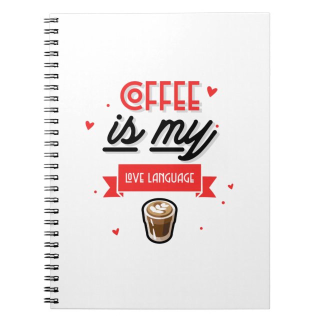 Kaffee ist meine Liebe Notizblock (Vorderseite)
