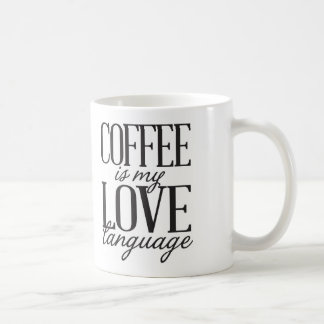 Kaffee ist meine Liebe-Sprachkaffee-Tasse Kaffeetasse