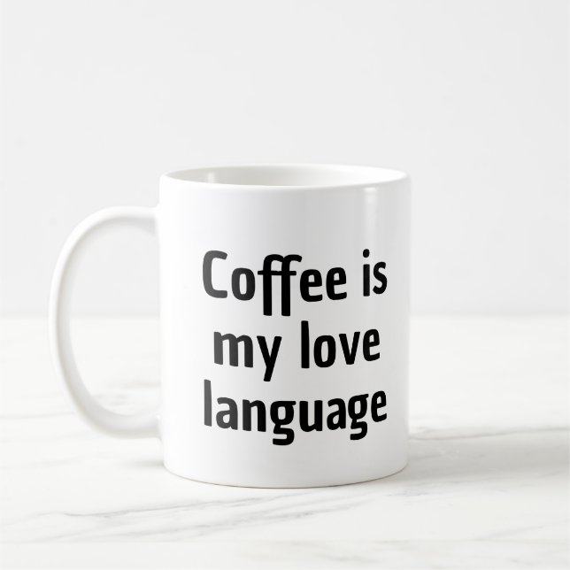 Kaffee ist meine Tasse in Liebe (Links)