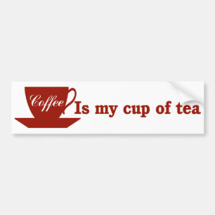 Kaffee ist meine Tasse Tee Autoaufkleber