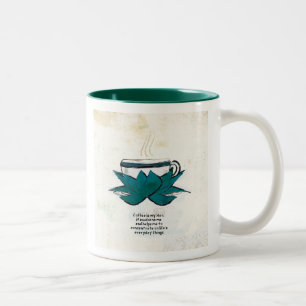 Kaffee ist meine Zen-Tasse Zweifarbige Tasse