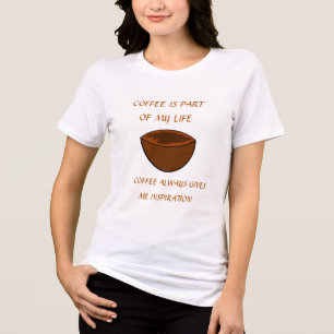 KAFFEE IST TEIL MEINES LEBENS Tri-Blend SHIRT