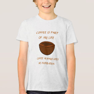KAFFEE IST TEIL MEINES LEBENS Tri-Blend SHIRT