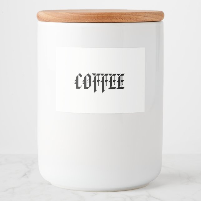 KAFFEE JAR LEBENSMITTELETIKETT (Vorderseite)