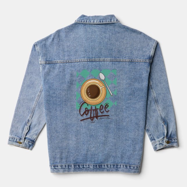 KAFFEE JEANSJACKE (Rückseite)