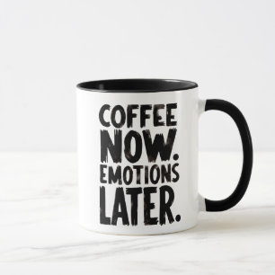 Kaffee jetzt, Emotionen später Kaffeetasse