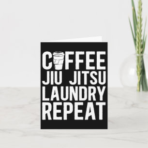 Kaffee Jiu Jitsu Wäscherei Wiederholung gemischte Karte
