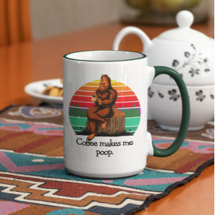 Kaffee Kacke mich Bigfoot Sasquatch Funny 15oz Tasse