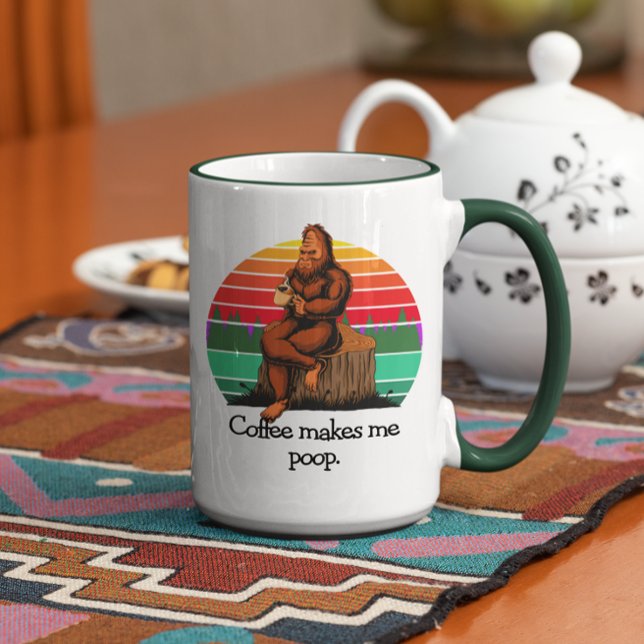 Kaffee Kacke mich Bigfoot Sasquatch Funny 15oz Tasse (Von Creator hochgeladen)