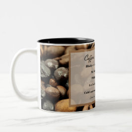 Kaffee Kaffee Kaffee 11 oz Tasse, schwarz Zweifarbige Tasse