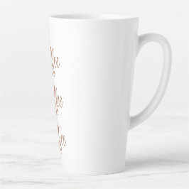 Kaffee Kaffee Kaffee | Einfache Stilschrift Milchtasse