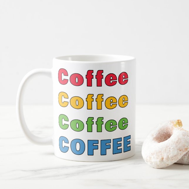Kaffee Kaffee Kaffee Kaffeetasse (Mit Donut)