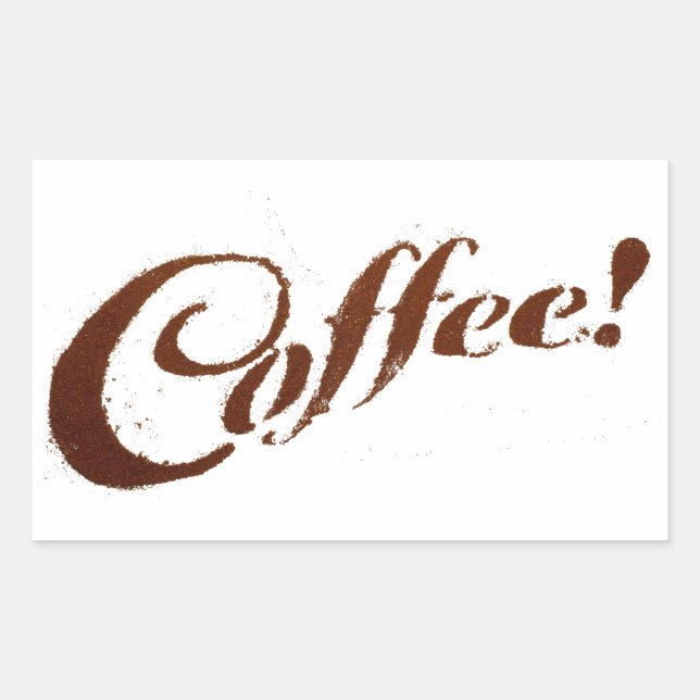 Kaffee Kaffee Kaffee - Rectangle Aufkleber (Vorderseite)