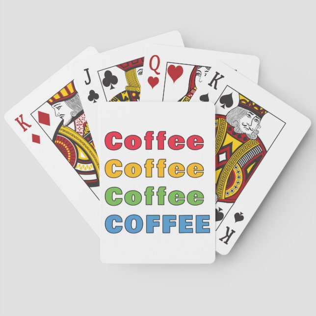 Kaffee Kaffee Kaffee Spielkarten (Rückseite)