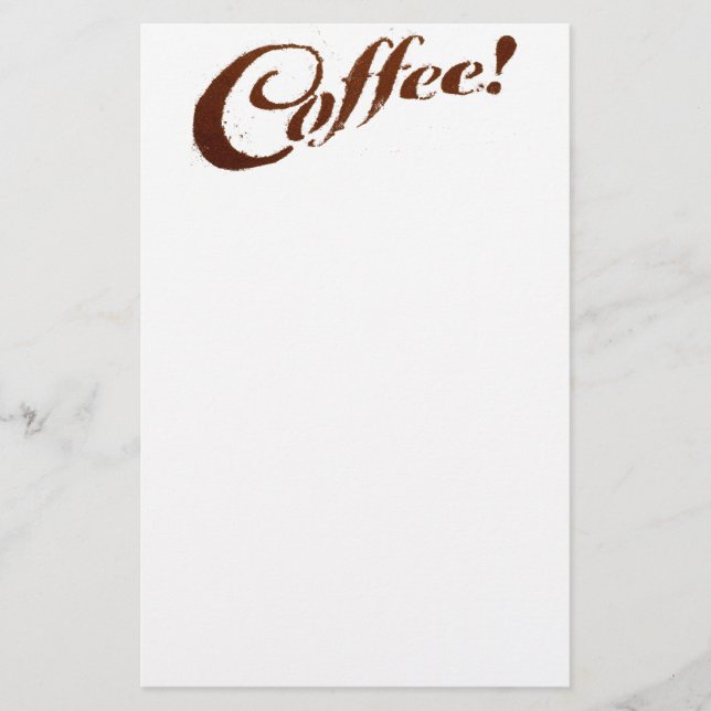 Kaffee Kaffee - Notizblock Briefpapier (Vorderseite)