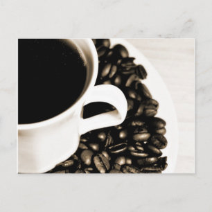 Kaffee/Kaffee Postkarte