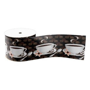 Kaffee-Kaffeebohnen Ripsband