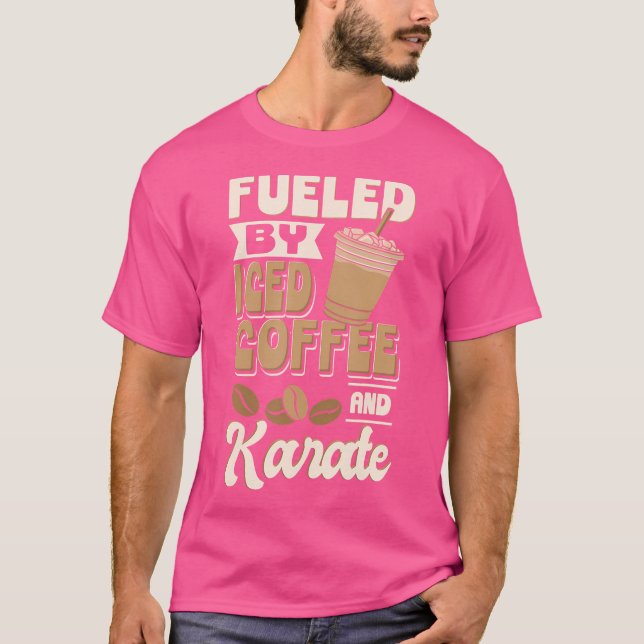 Kaffee, kalt gebrannt, gespeist von Eis und Karat T-Shirt (Vorderseite)