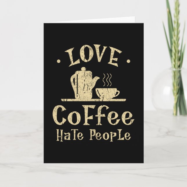 Kaffee Karte (Vorderseite)