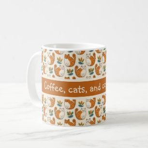 Kaffee Katzen und gemütliche Morgen Naive Kunst St Kaffeetasse