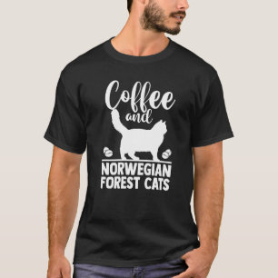Kaffee Katzenmutter Kaffee und norwegische Waldkat T-Shirt