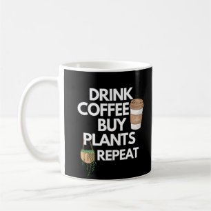 Kaffee kaufen Pflanze wiederholen Kaffeetasse