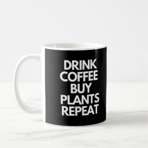 Kaffee kaufen Pflanze wiederholen Kaffeetasse