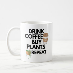 Kaffee kaufen Pflanze wiederholen Kaffeetasse