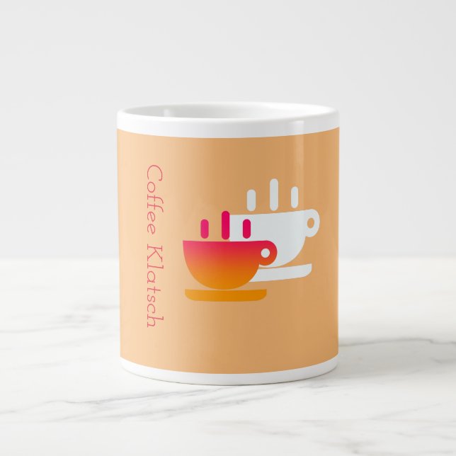 Kaffee Klatsch Melone Jumbo-Tasse (Vorderseite)