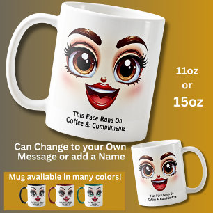 Kaffee & Komplimente, Fabelhafte Augen Lustiges Ge Kaffeetasse