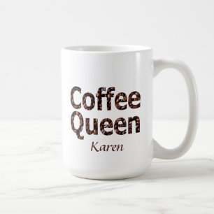 Kaffee-Königin-personalisierte Tasse