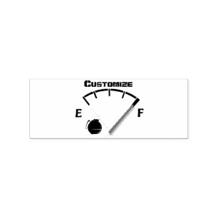 Kaffee Kraftstoffanzeige Volldünner_Cove Gummistempel