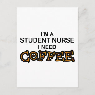 Kaffee - Krankenpflege Postkarte