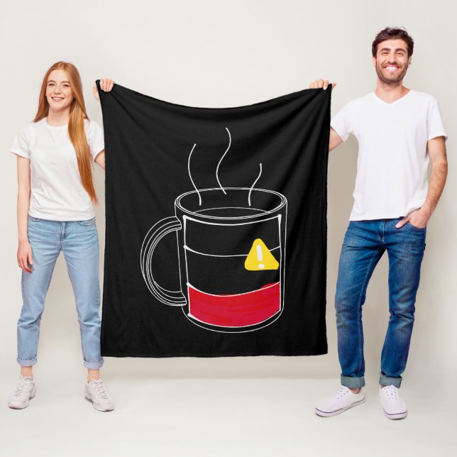 Kaffee kritisch niedrig fleecedecke (Beispiel)