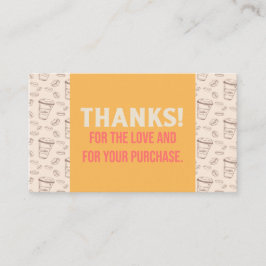 Kaffee & Kuchen Shop Danke Karte