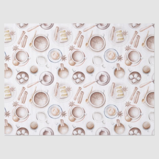 Kaffee, Kuchen und Kakao Seidenpapier (Vorderseite)