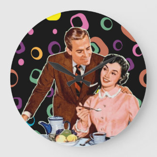 KAFFEE-KÜHLKÜCHE GROßE WANDUHR