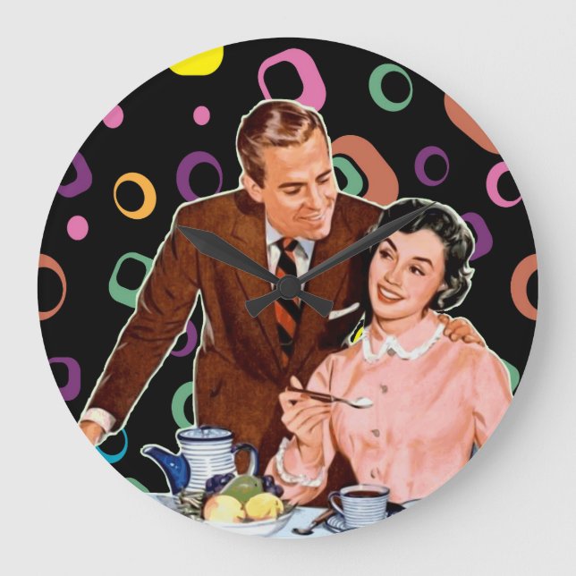 KAFFEE-KÜHLKÜCHE GROßE WANDUHR (Vorderseite)