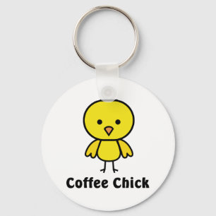 Kaffee-Küken Schlüsselanhänger