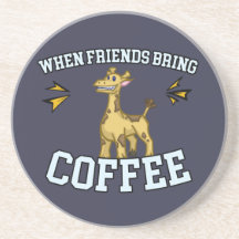 Kaffee-Kultur - Kaffee-Snob - lustige Giraffe