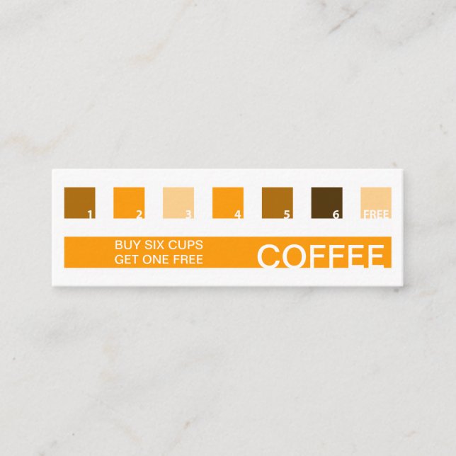 KAFFEE Kundenzufriedenheit Mod Quadrate Treuekarte (Vorderseite)