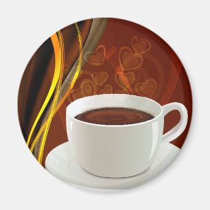 Kaffee-Kunst-Café Magnet