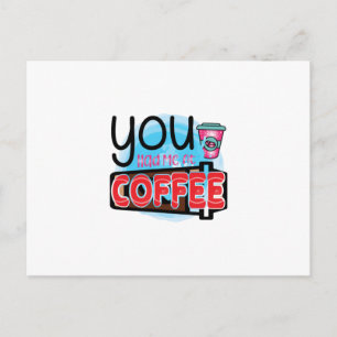 Kaffee-Kunst, die du mir zum Kaffee hattest Postkarte